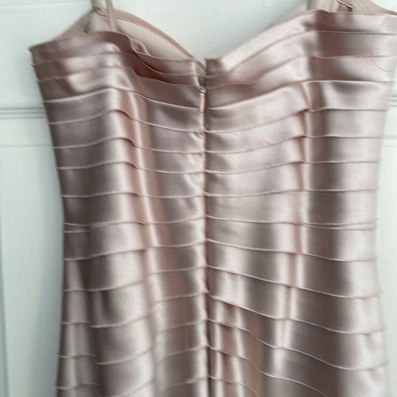 Floor length BCBG champagne gown. - Picture 3 of 13